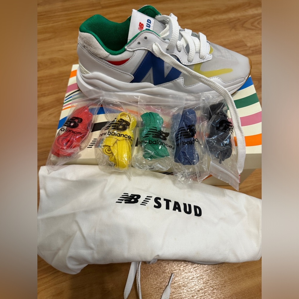 New Balance x Staud 574 - multi colour size 7.5 MENS which is 9 women’s